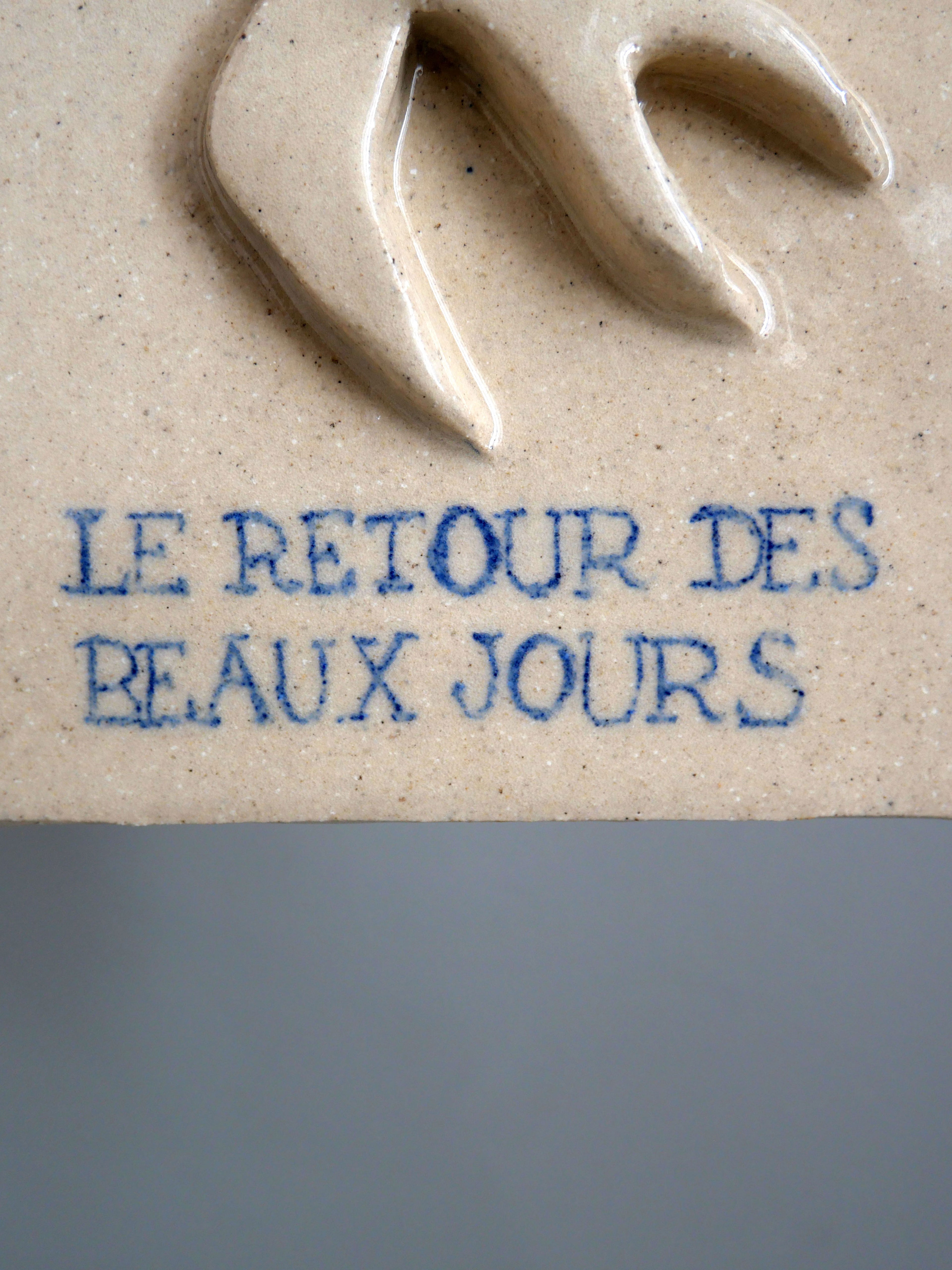 Plaque décorative "Le Retour des Beaux Jours"