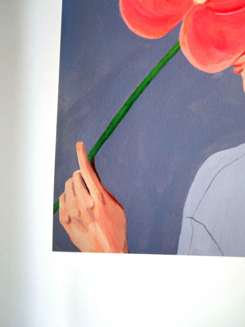 Affiche femme fleur