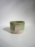 Tasse médaillon vert thé n°2
