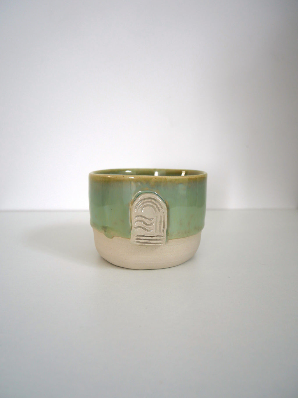 Tasse médaillon vert thé n°4